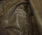 Schrunken Brown Lambskin